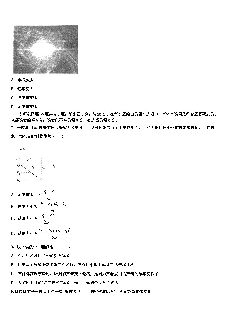 2026届山东省菏泽第一中学高三第二次模拟考试物理试卷含解析第3页