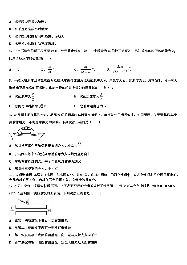 2026届山东省济南市部分学校高三下第一次测试物理试题含解析第2页