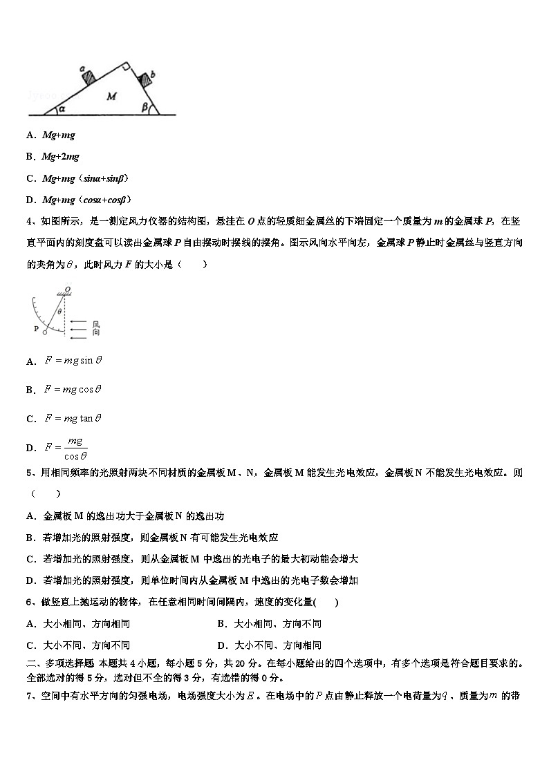 2026届山东省济南市高三第三次模拟考试物理试卷含解析第2页