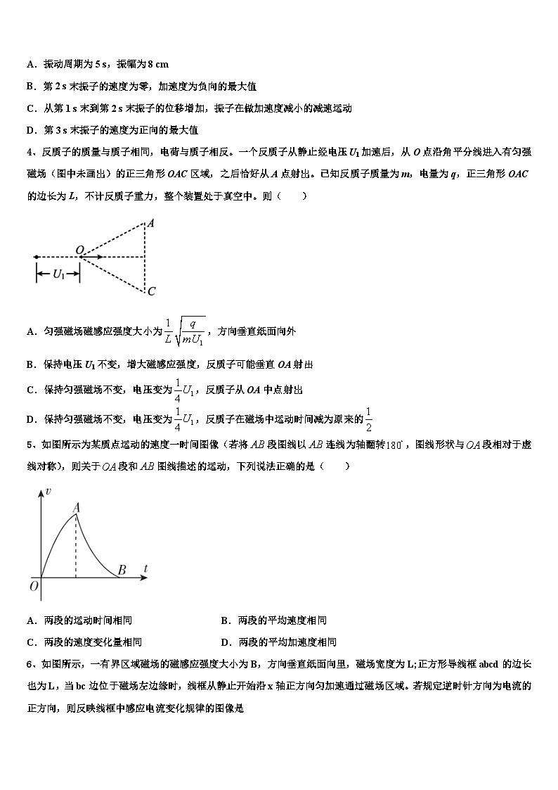 2026届山东省昌乐博闻学校高三第三次模拟考试物理试卷含解析第2页