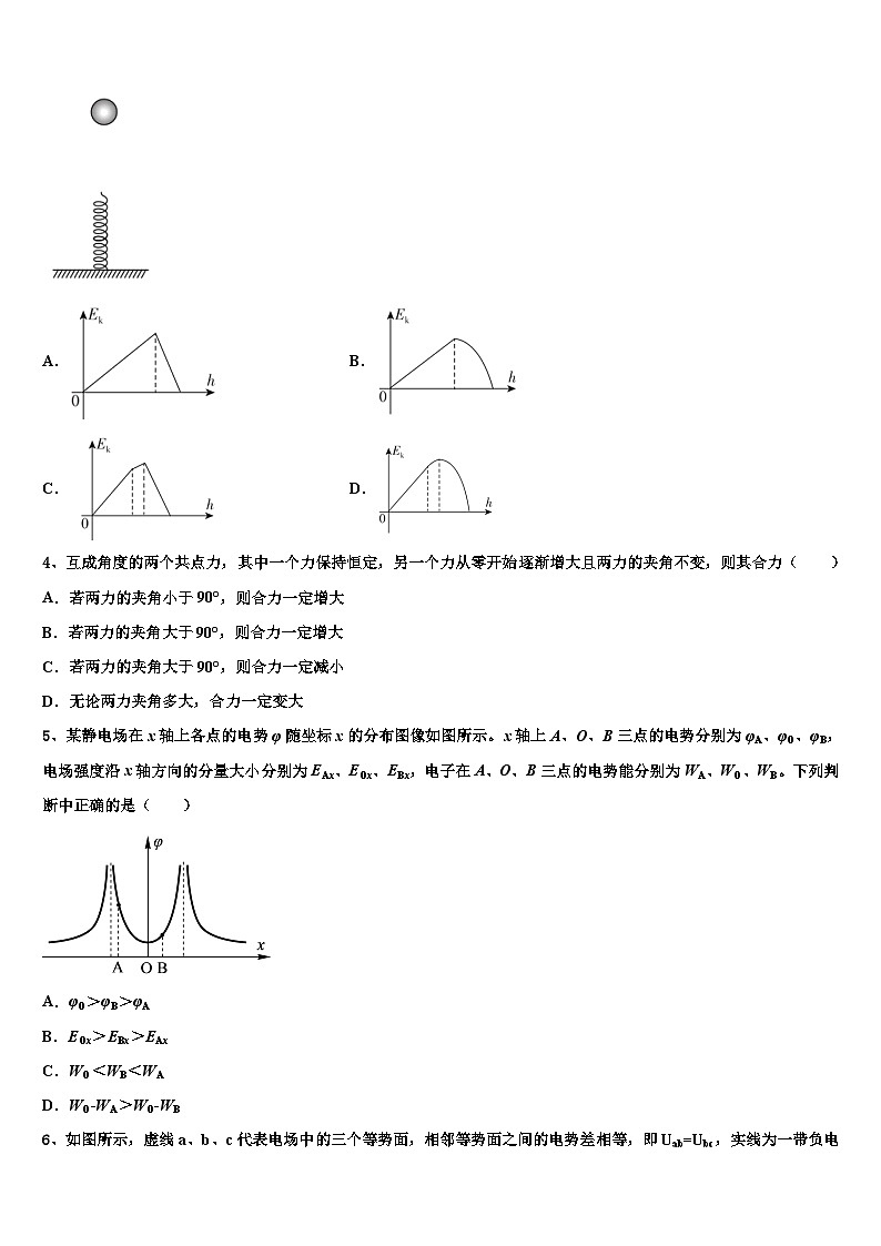 2026届庆阳市重点中学高三第二次模拟考试物理试卷含解析第2页