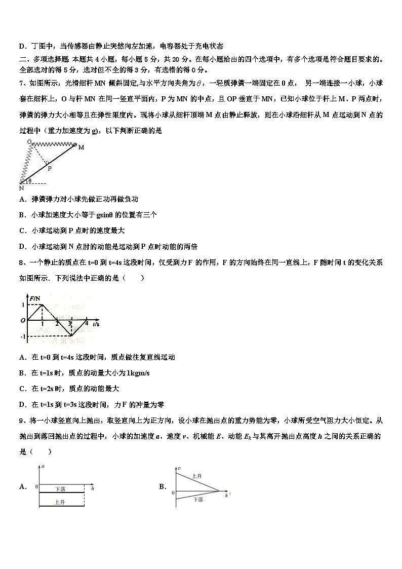 2026届青海省西宁市二十一中高三下第一次测试物理试题含解析第3页