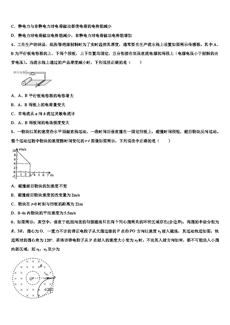 2026届山东省普通高中高考考前提分物理仿真卷含解析第2页