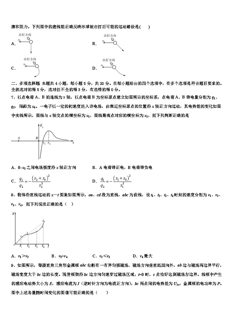 2026届山东省日照市第一中学高三下第一次测试物理试题含解析第3页