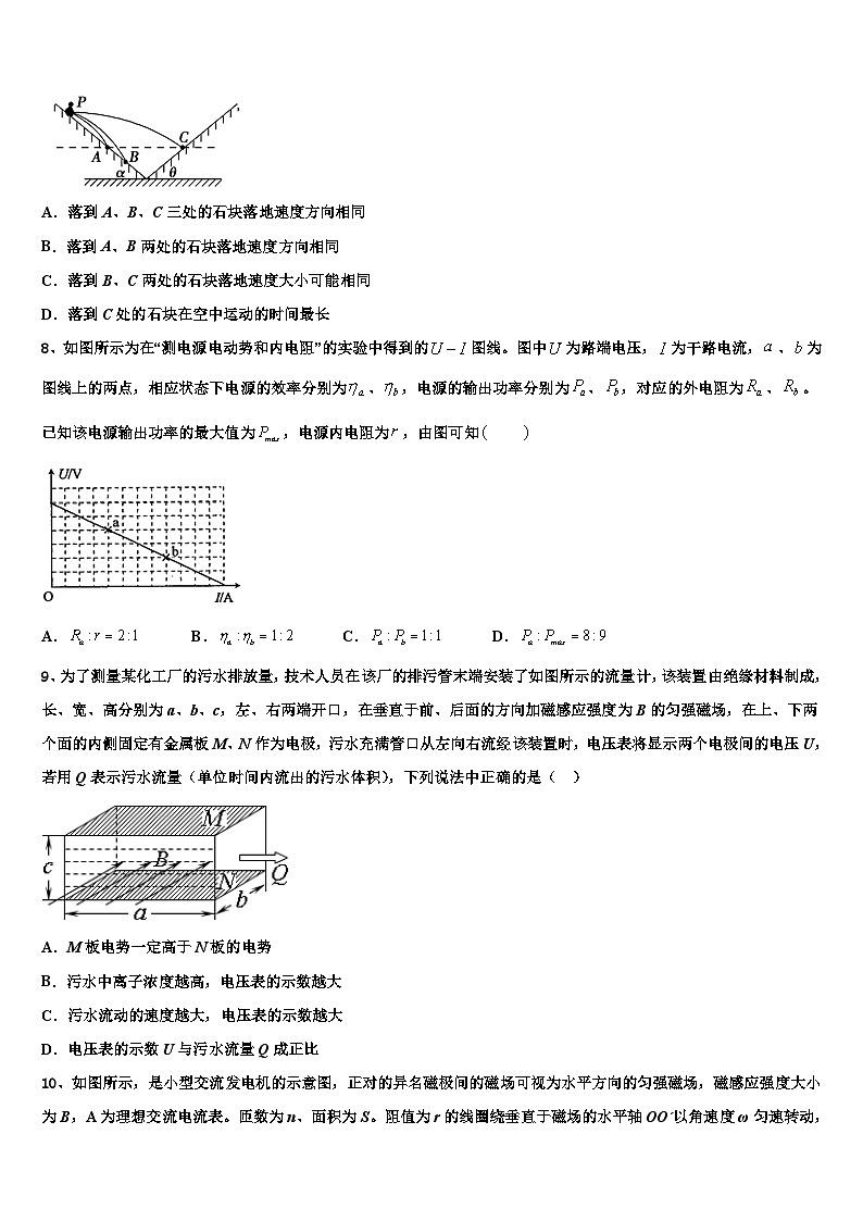 2026届山东省全国新课标试卷高三下学期联考物理试题含解析第3页