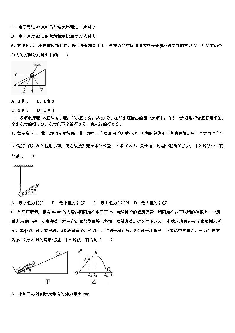 2026届山东省曲阜一中高三第三次模拟考试物理试卷含解析第3页