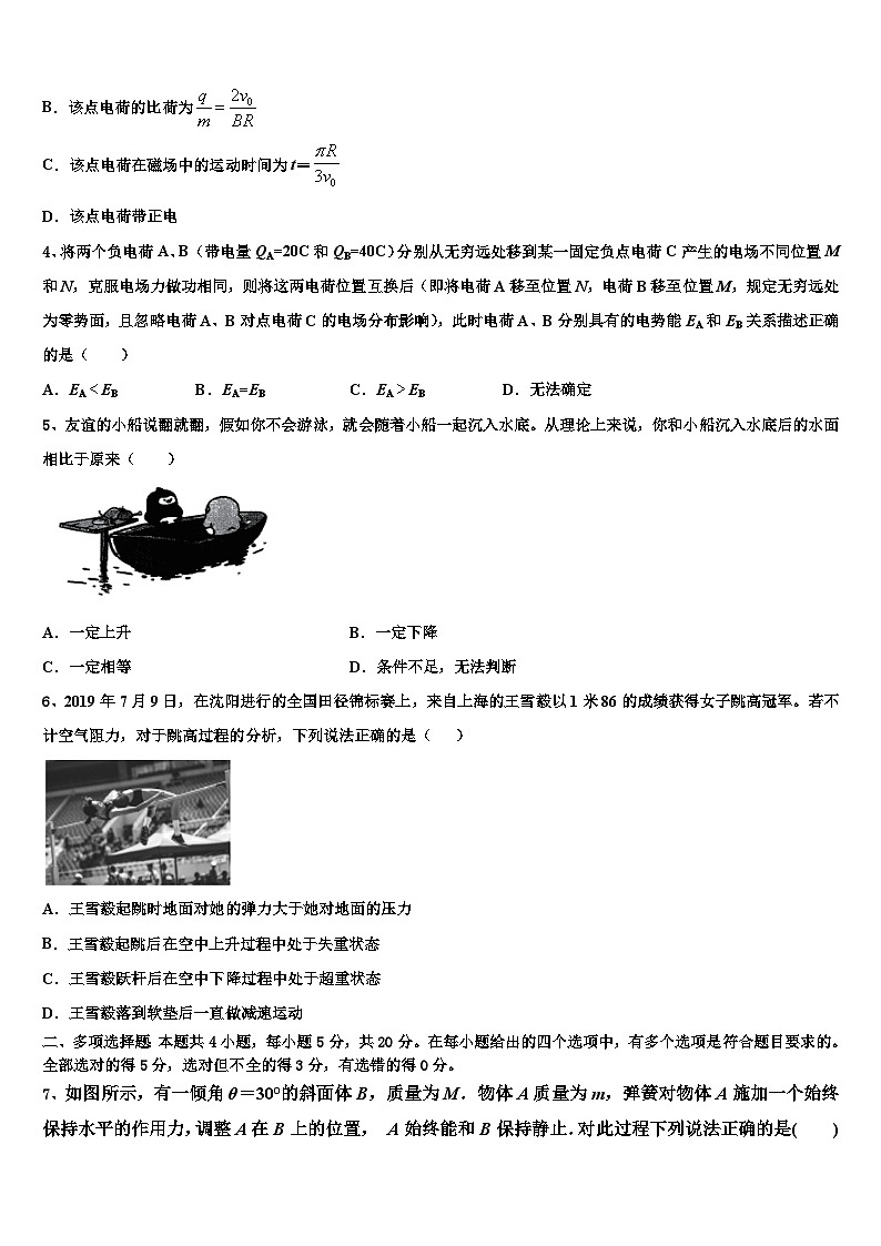 2026届山东省青岛西海岸新区第一中学高三3月份模拟考试物理试题含解析第2页