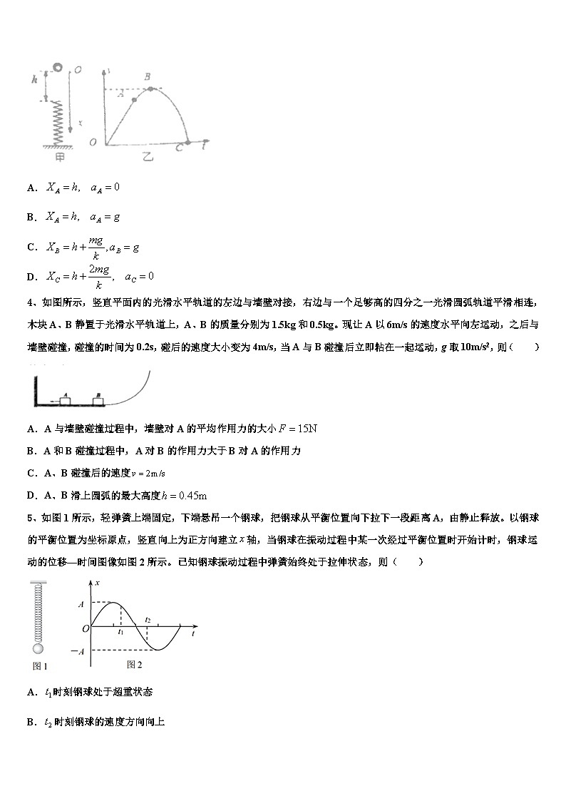 2026届山东省寿光市第一中学高三第六次模拟考试物理试卷含解析第2页
