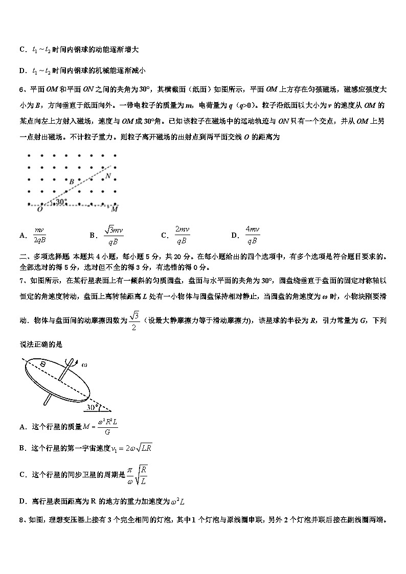 2026届山东省寿光市第一中学高三第六次模拟考试物理试卷含解析第3页