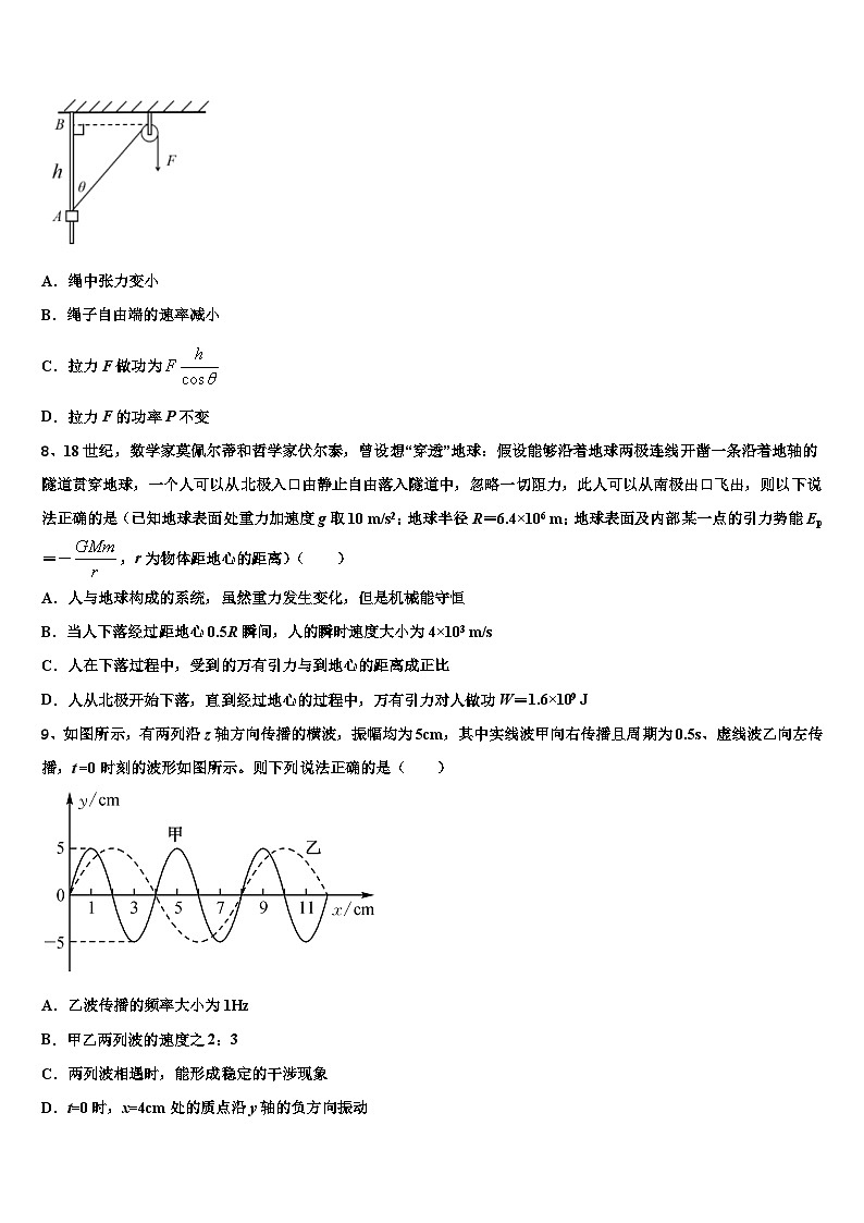 2026届山东省潍坊实验中学高考物理四模试卷含解析第3页