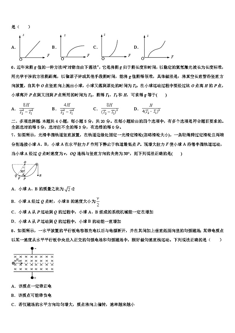 2026届山东省泰安市肥城市高考冲刺物理模拟试题含解析第2页