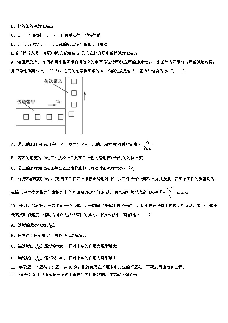 2026届山东省兖州一中下学期高考适应性考试物理试卷含解析第3页