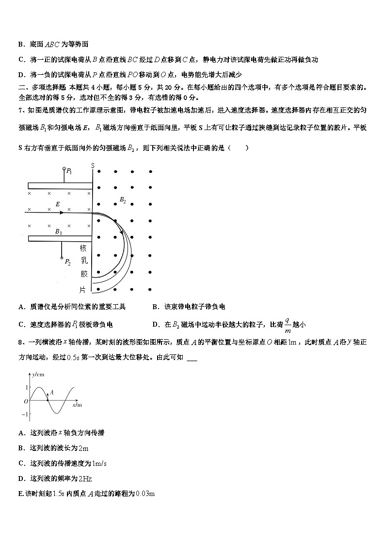 2026届山东省新泰二中高三下学期联合考试物理试题含解析第3页
