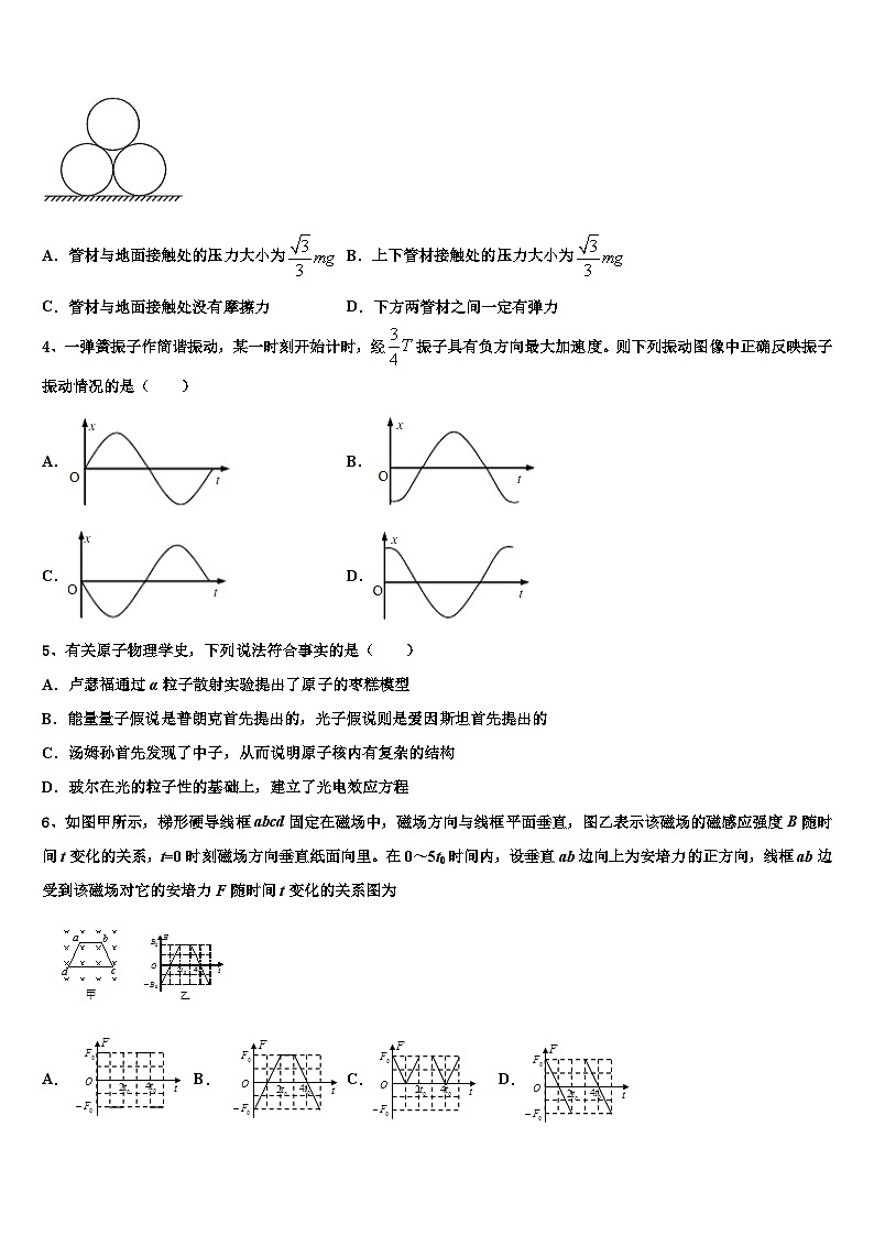 2026届山东省新泰一中高三下学期第六次检测物理试卷含解析第2页