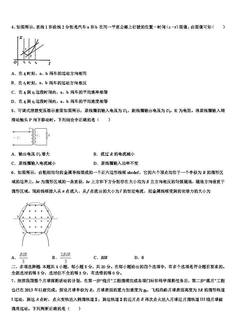 2026届山东省潍坊新高三下学期联合考试物理试题含解析第2页