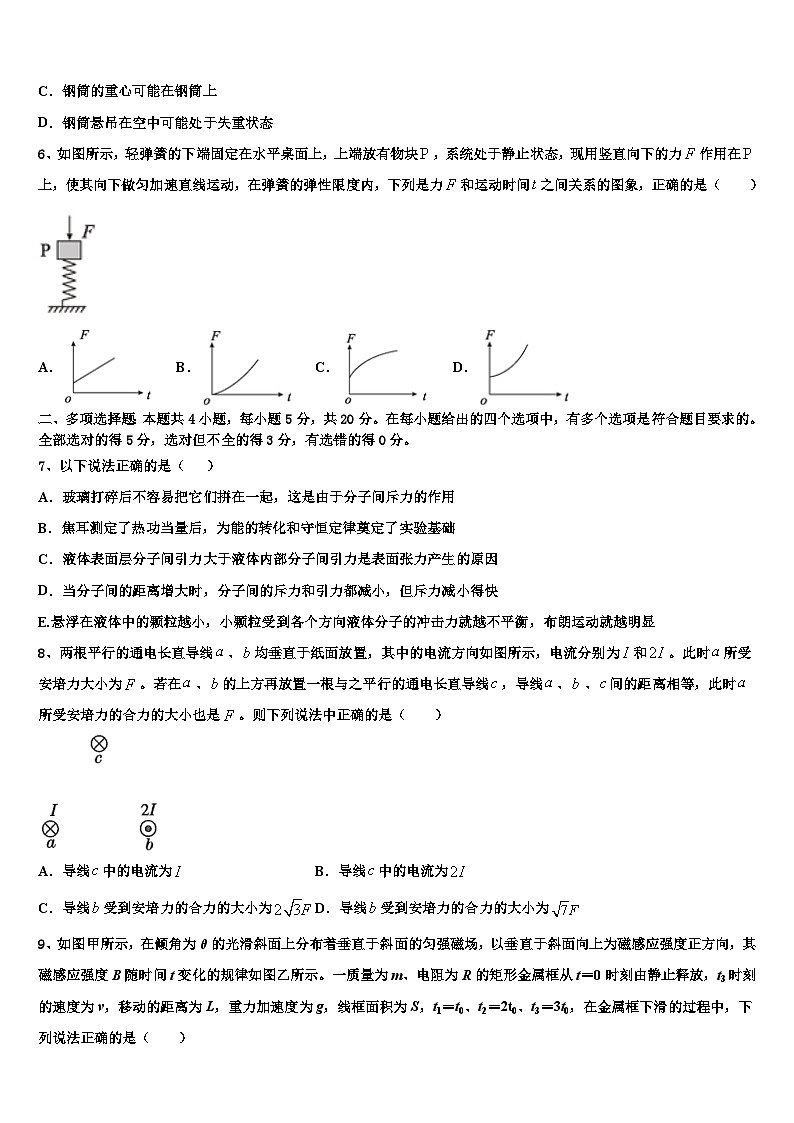2026届山东省潍坊市教科所高三考前热身物理试卷含解析第3页