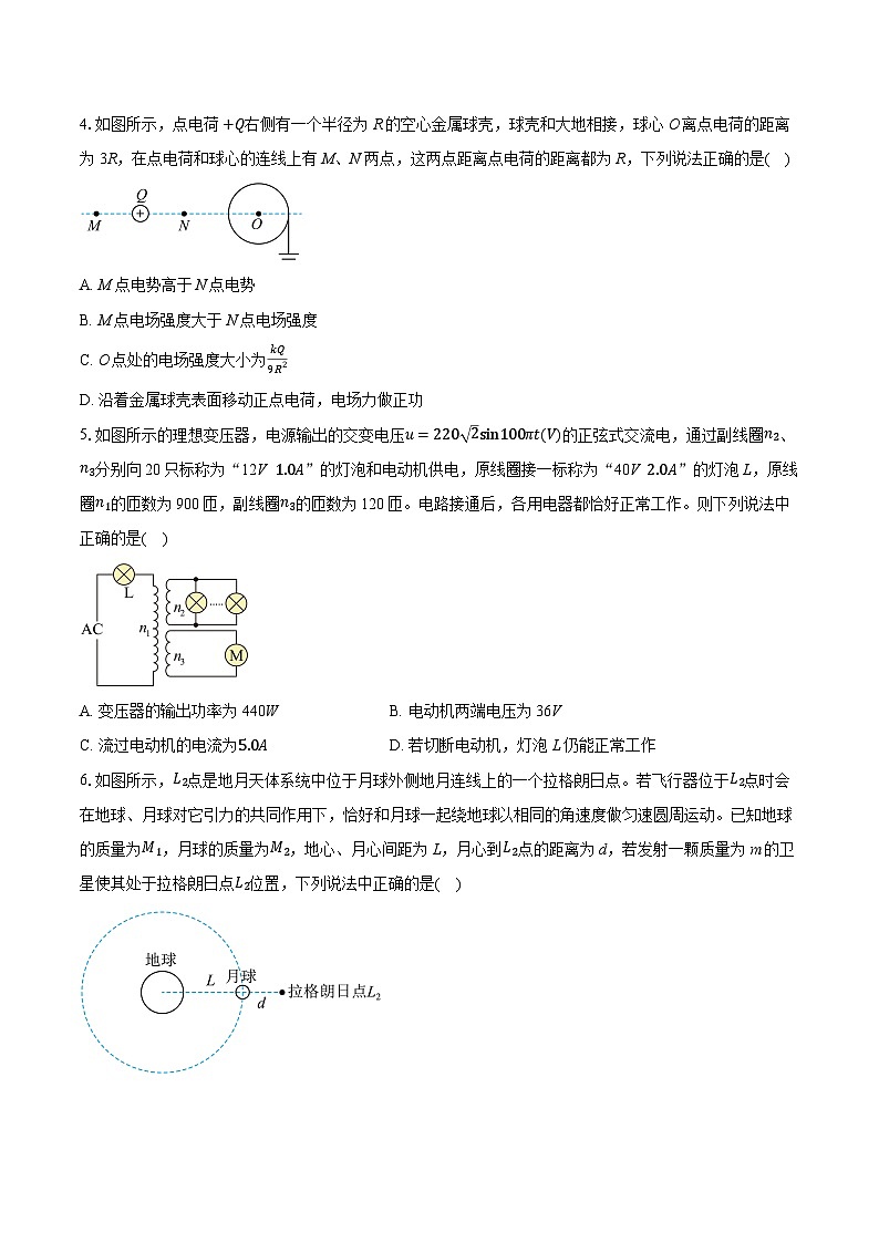 2026届山东临沂市高三下学期普通高中学业水平等级3月模拟物理试题-普通用卷第2页