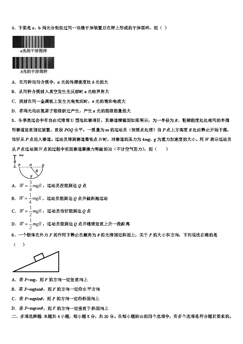 2026届山东省诸城市高三下学期联合考试物理试题含解析第2页
