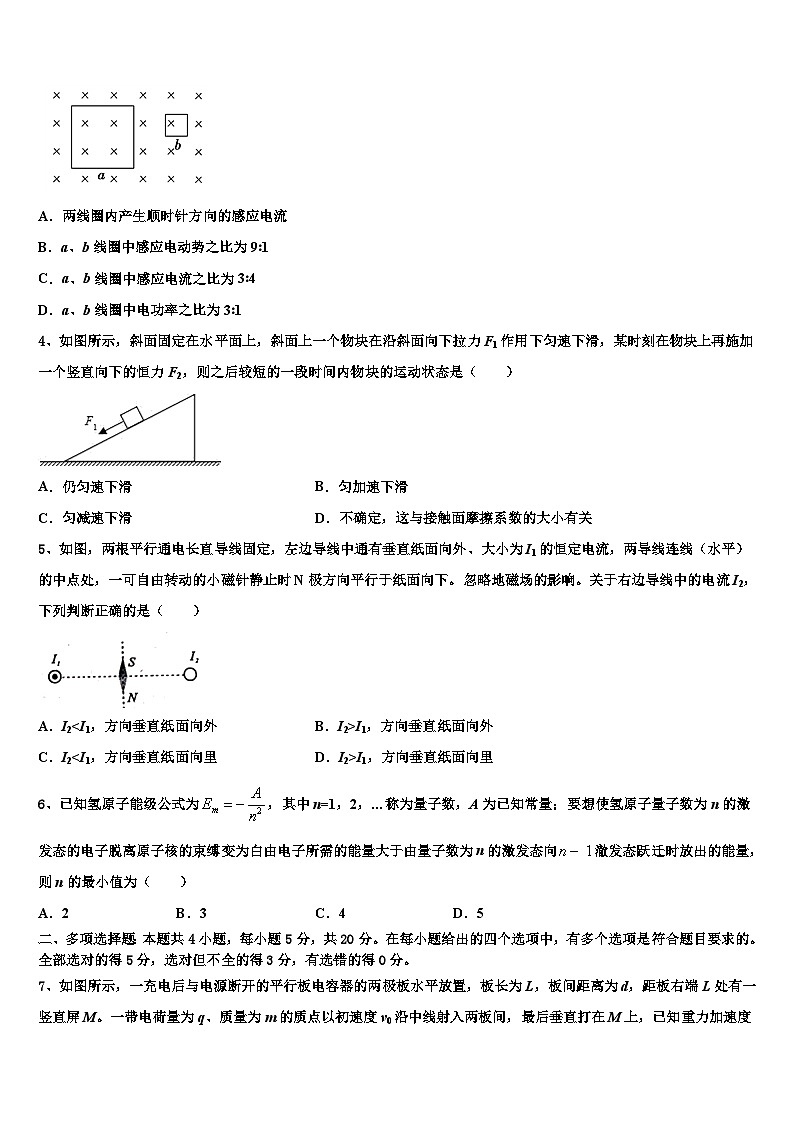 2026届山西省吕梁育星中学高考临考冲刺物理试卷含解析第2页