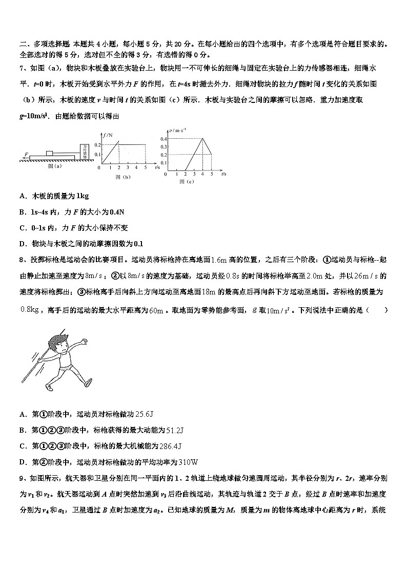 2026届山西省吕梁学院附属高级中学高考物理考前最后一卷预测卷含解析第3页
