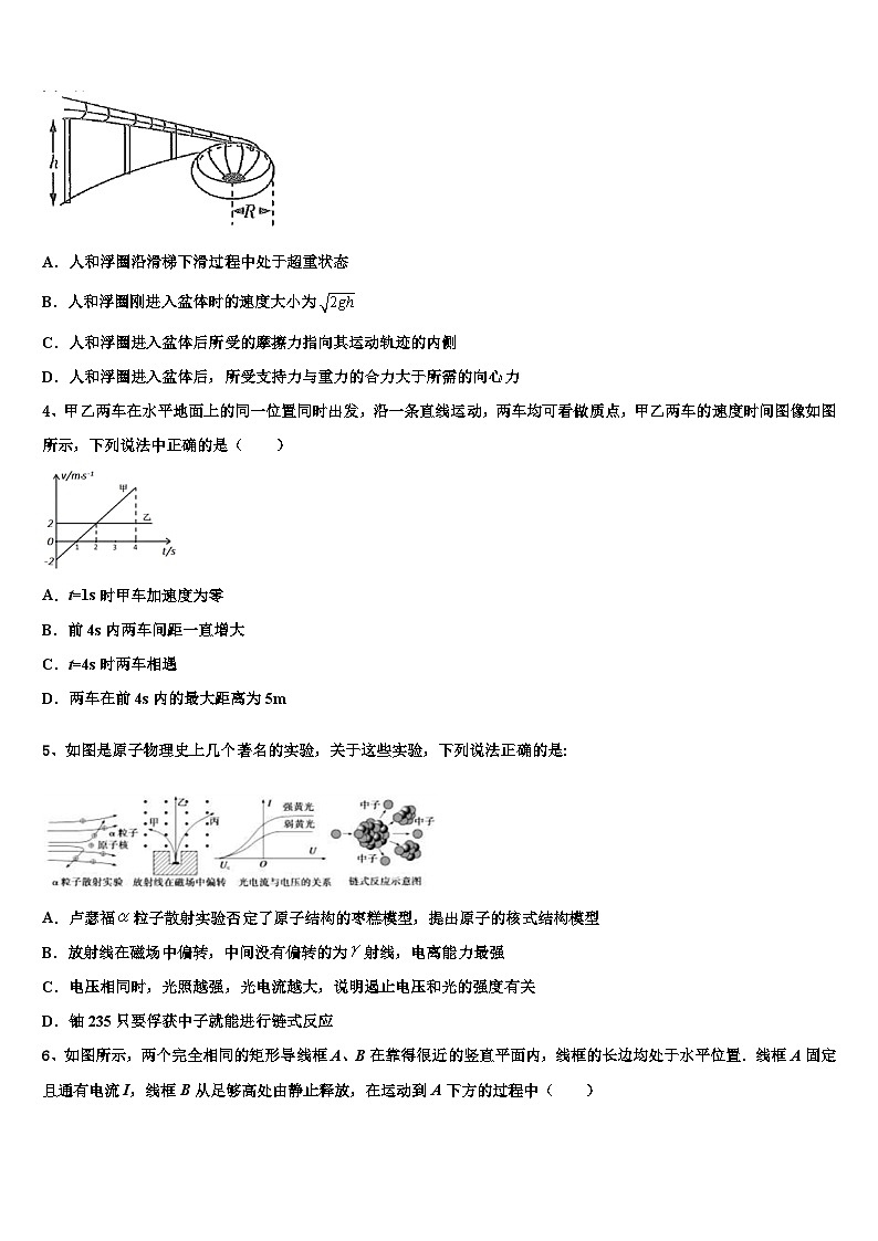 2026届山西省实验中学高考物理五模试卷含解析第2页