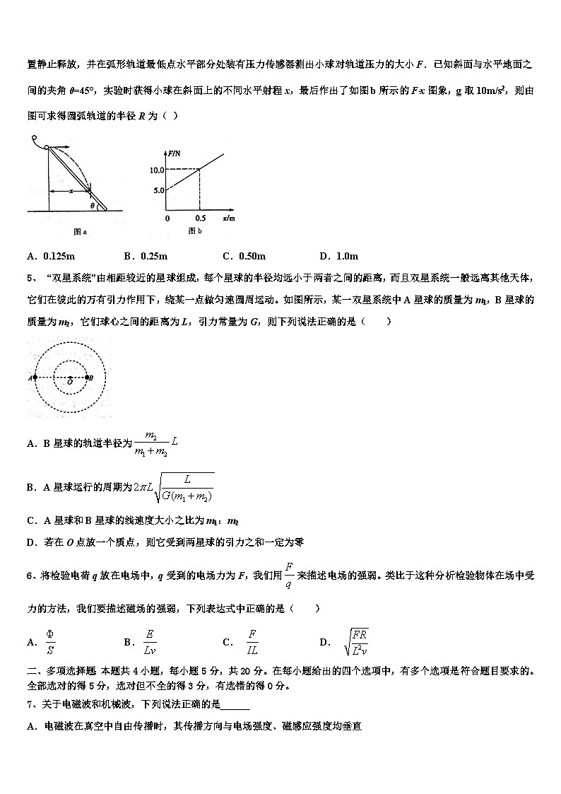 2026届山西省太原市金河中学高三冲刺模拟物理试卷含解析第2页