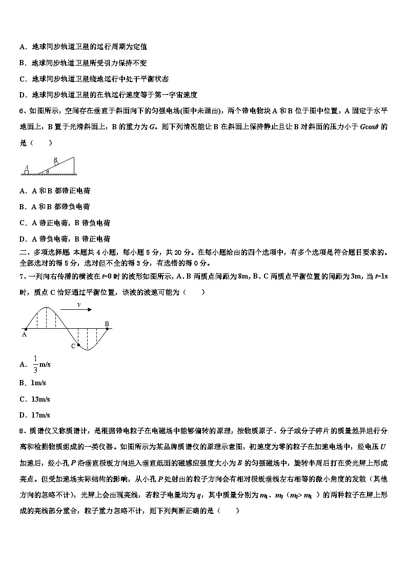 2026届山西省朔州市应县一中高三下学期联合考试物理试题含解析第2页