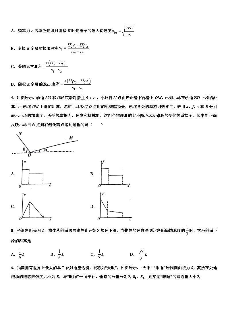 2026届山西省灵丘县一中高三下学期第六次检测物理试卷含解析第2页
