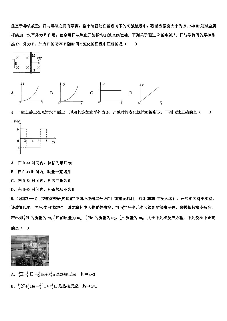 2026届山西省晋中市祁县二中高三下学期一模考试物理试题含解析第2页