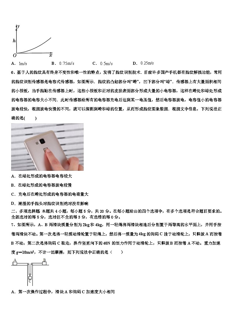 2026届山西省晋中市高三考前热身物理试卷含解析第3页