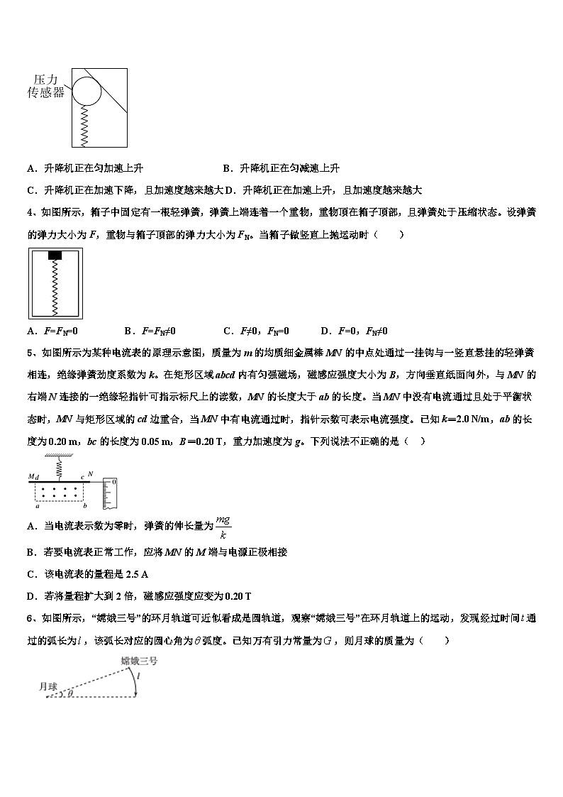 2026届山西省晋城市百校联盟高三压轴卷物理试卷含解析第2页