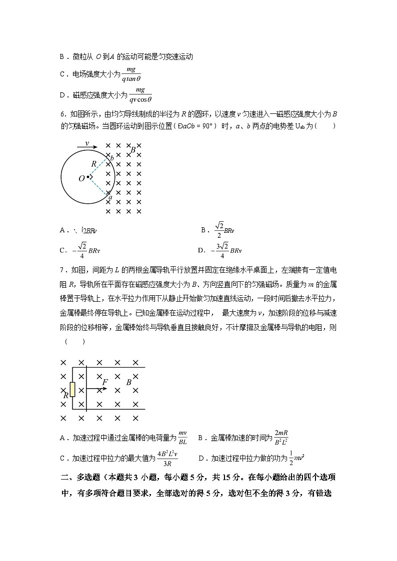湖南岳阳市平江县颐华高级中学2025-2026学年高二下学期开学考试物理试题含答案第3页