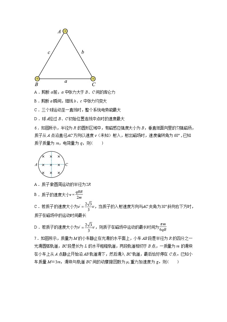 湖南张家界市第一中学2025-2026学年高二下学期开学考试物理试题含答案第3页