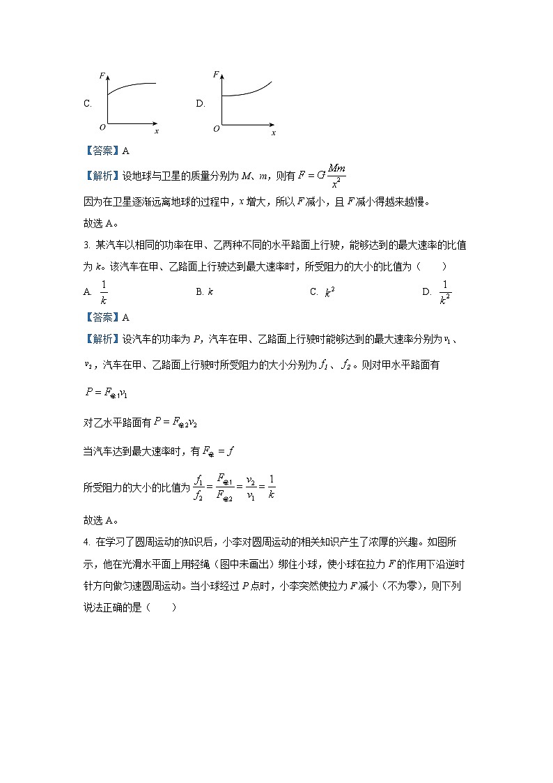【物理】辽宁省部分中学2024-2025学年高一下学期5月月考试卷（解析版）第2页