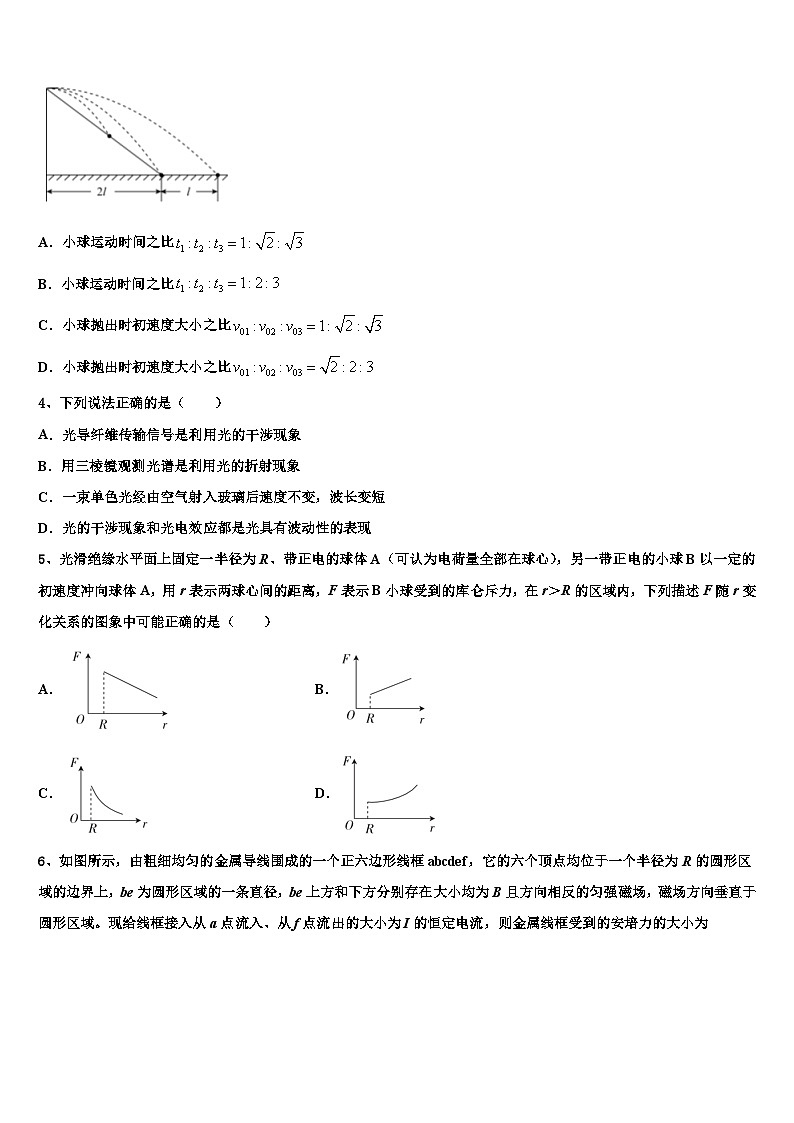 2026届山西省忻州市第一中学高考冲刺模拟物理试题含解析第2页