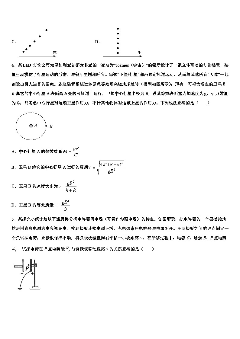 2026届山西省运城市景胜中学高考物理一模试卷含解析第2页
