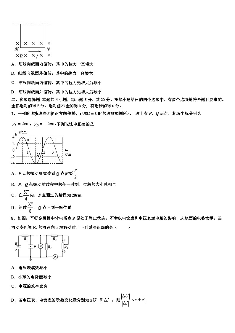 2026届陕西省商洛市丹凤中学高考临考冲刺物理试卷含解析第3页