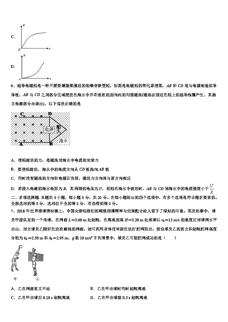 2026届陕西省渭南市高考物理三模试卷含解析第3页