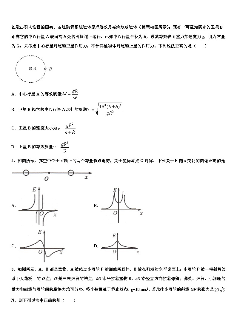 2026届陕西省西安铁一中高三3月份第一次模拟考试物理试卷含解析第2页