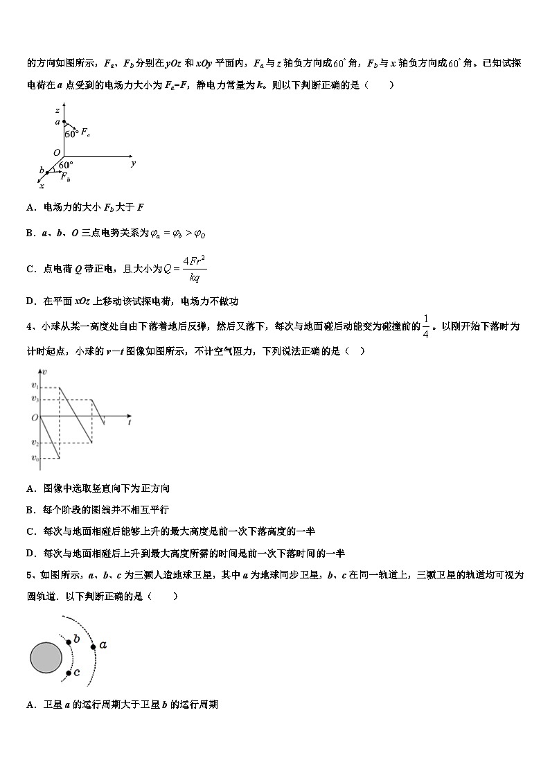 2026届陕西省渭南市大荔县同州中学高三第四次模拟考试物理试卷含解析第2页