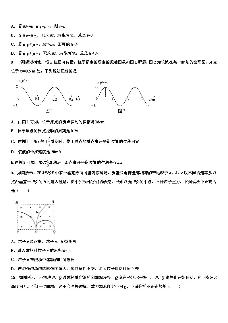2026届陕西省渭南市富平县高三最后一模物理试题含解析第3页
