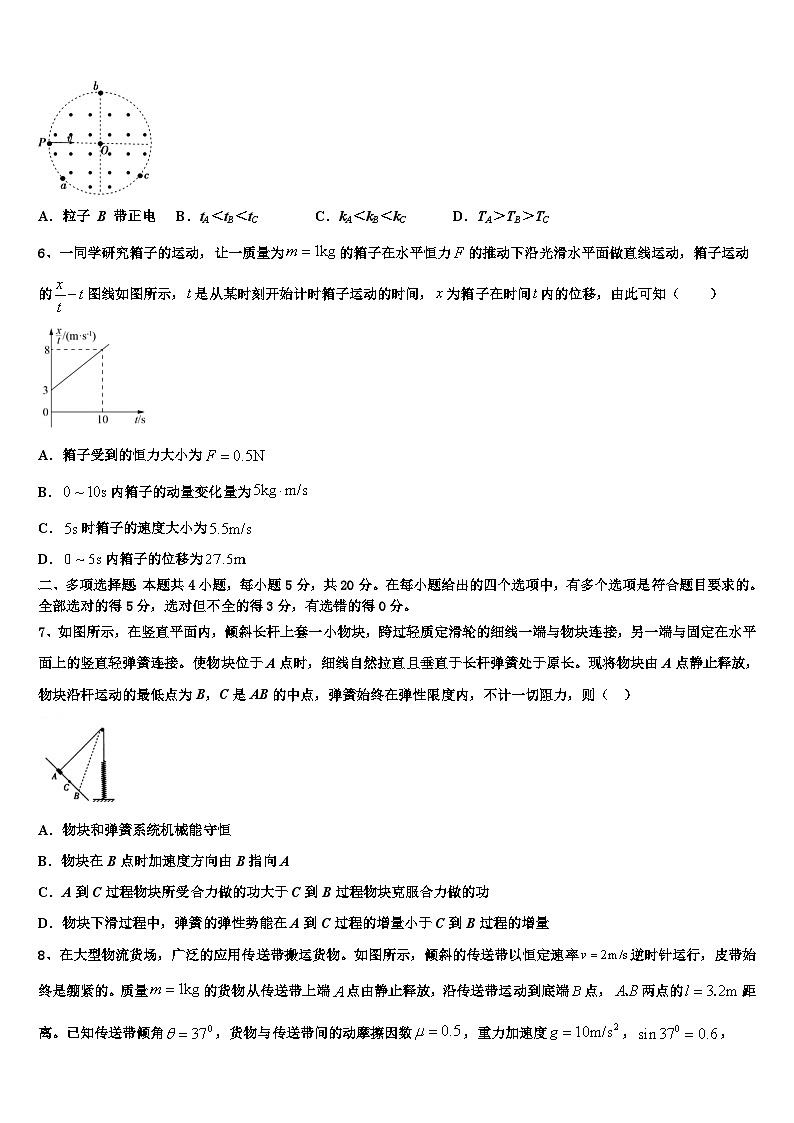 2026届陕师大附中高三第二次联考物理试卷含解析第3页