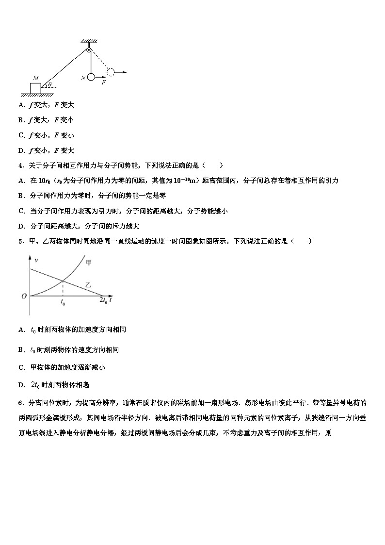 2026届山西省长治市二中高三冲刺模拟物理试卷含解析第2页