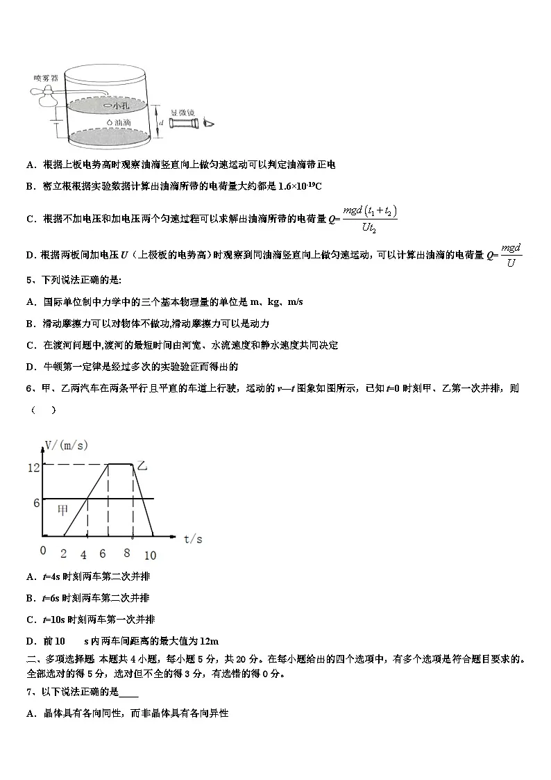 2026届山西省运城市临猗中学高三第二次模拟考试物理试卷含解析第2页