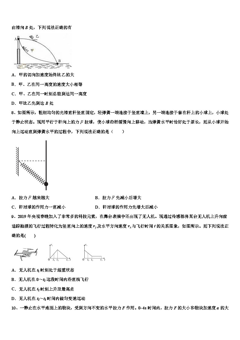2026届山西省忻州巿第一中学高三下学期第六次检测物理试卷含解析第3页