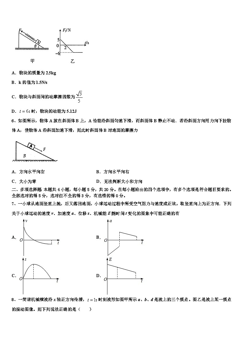 2026届陕西省西安市华山中学高三冲刺模拟物理试卷含解析第3页