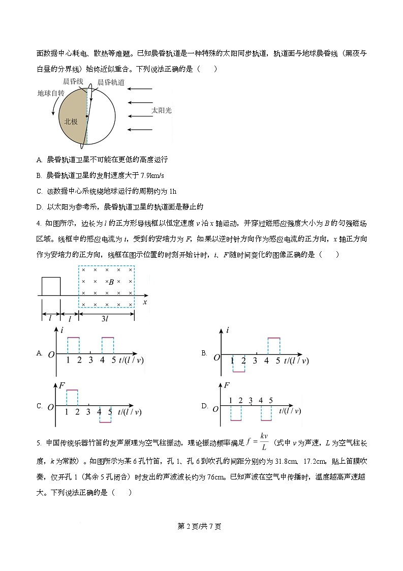 湖北省武汉市2026届高三下学期3月调考物理试卷（原卷版）第2页