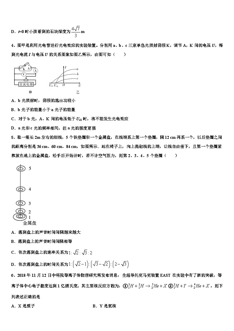 2026届上海交大南洋中学高考仿真卷物理试卷含解析第2页
