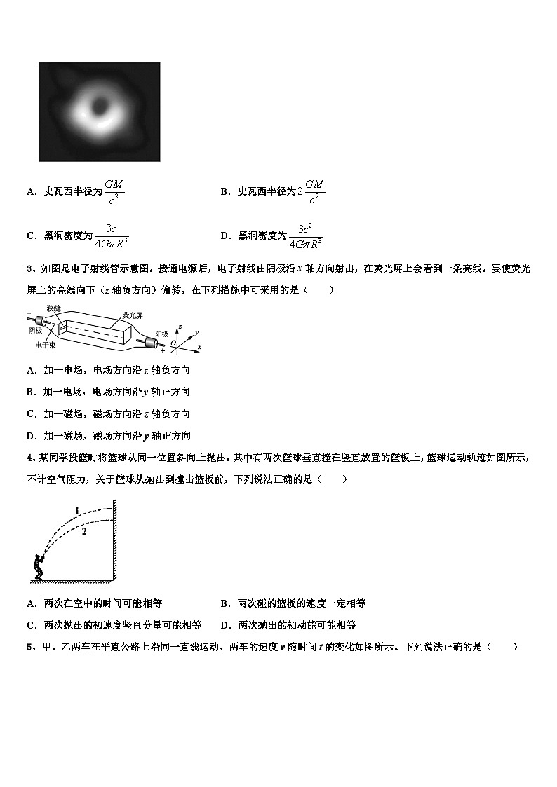 2026届上海南洋模范高考物理倒计时模拟卷含解析第2页