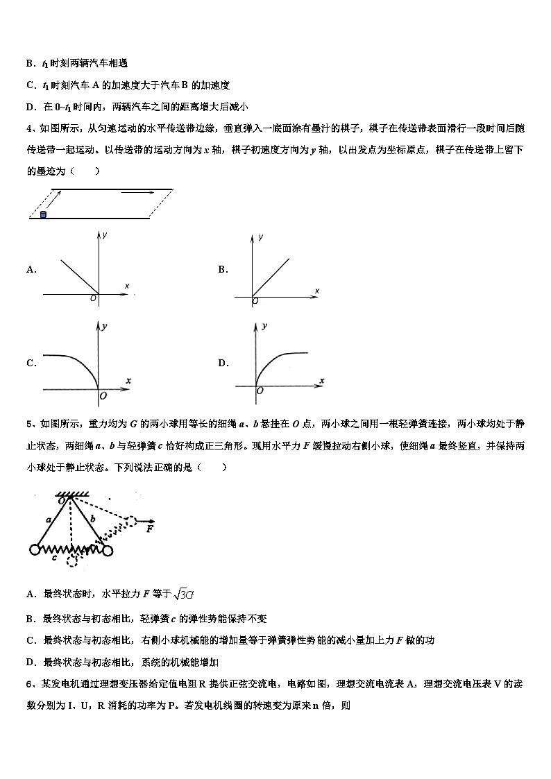 2026届上海复旦大学附属中学高考冲刺物理模拟试题含解析第2页